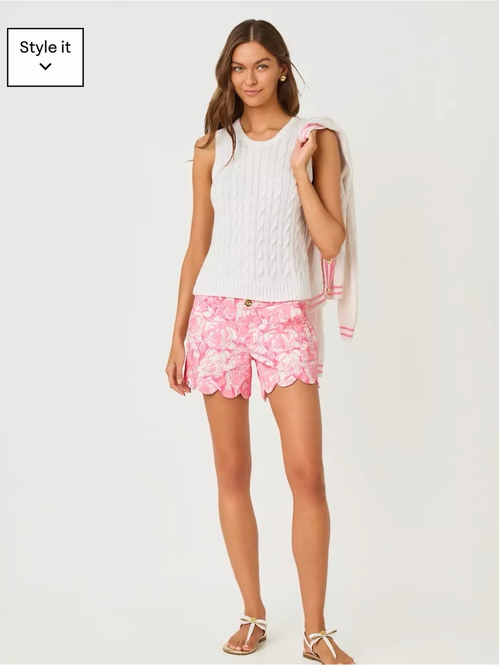 NWOT Lilly Pulitzer 5" Buttercup Low Rise Stretch Short